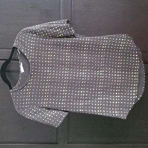 100% Silk shirt with gold moons